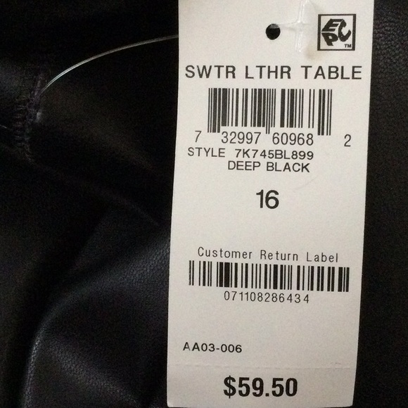 INC Faux Leather Leggings NWT - Picture 4 of 5